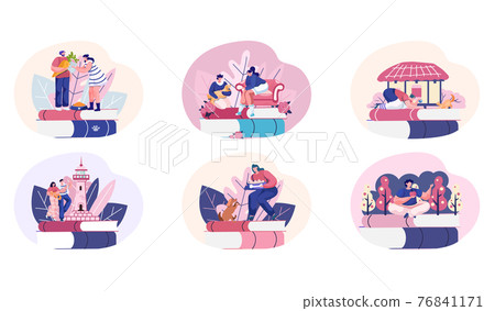 Wellcom to Jeju island in South Korea, traditional elements. Attraction landmarks of Jeju 76841171