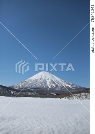 雪中的羊蹄山 76841341