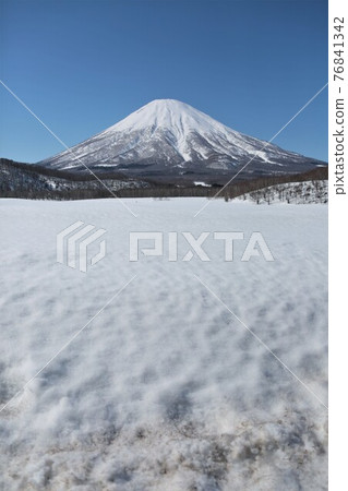 雪中的羊蹄山 76841342