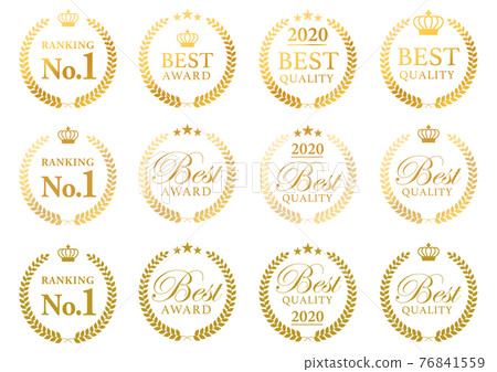 Golden laurel label 76841559