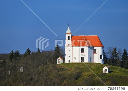 Beautiful old chapel of St. Anthony. Dolni Kounice Czech Republic 76841596