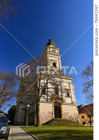 Beautiful old church of Peter and Paul. Dolni kounice - South Moravia - Czech Republic 76841597
