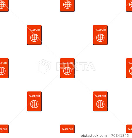 The passport. Seamless pattern for textiles and packaging. Vaccinations and new travel. Vector 76841845