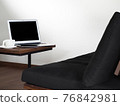 PC, laptop, smartphone, smartphone, PC-free, commercial-free sofa, coffee 76842981