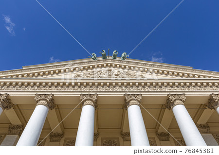 The Bolshoi Theatre. Historic building in the center of Moscow, Russia 76845381