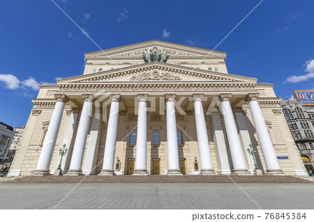 The Bolshoi Theatre. Historic building in the center of Moscow, Russia 76845384