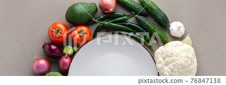 Healthy food background 76847138