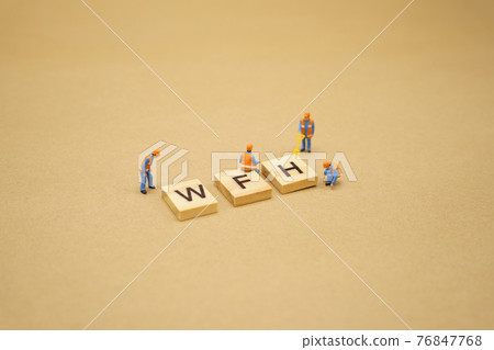 Work from home. Miniature people stay apart to reduce Covid 19 virus infection. Maintain social distance Detained, could not find anyone. using as background Healthcare concept and keep distance. Work from home. Miniature people stay apart to reduce Covid 19 virus infection. Maintain social distance Detained, could not find anyone. using as background Healthcare concept and keep distance. 76847768