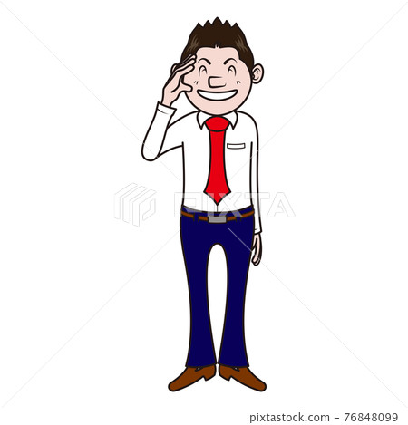 Business man salute Business man salute 76848099