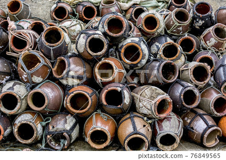 Stacked octopus traps Stacked octopus traps 76849565