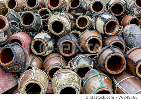 Stacked octopus traps Stacked octopus traps 76849566