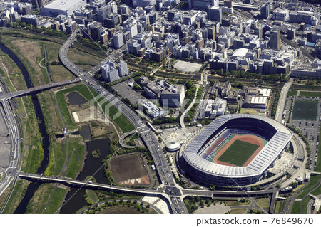 橫濱國際體育場附近的鳥瞰圖 76849670