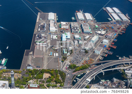 橫濱港山下碼頭鳥瞰圖 76849826