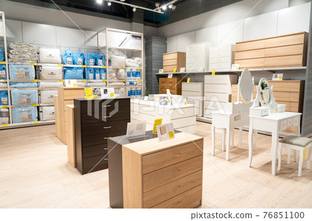 Interior of JYSK store in mall Triniti. Interior of JYSK store in mall Triniti. 76851100