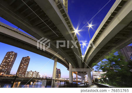 Night view of Ariake Junction Night view of Ariake Junction 76851765