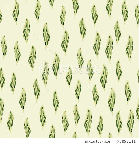 Abstract seamless nature botanic pattern with... - Stock Illustration ...