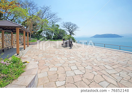 Gold Stamp Park with a replica of the national treasure gold seal on Shikajima, Fukuoka City Gold Stamp Park with a replica of the national treasure gold seal on Shikajima, Fukuoka City 76852148