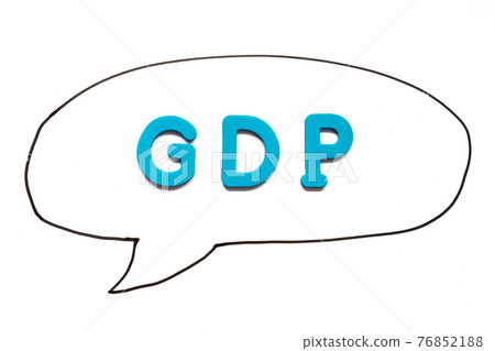Alphabet letter with word GDP (Abbreviation of good distribution practice or gross domestic product) in black line hand drawing as bubble speech on white board background Alphabet letter with word GDP (Abbreviation of good distribution practice or gross domestic product) in black line hand drawing as bubble speech on white board background 76852188