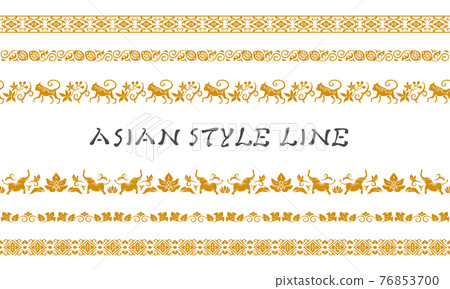 Asian style line (golden brown) Asian style line (golden brown) 76853700