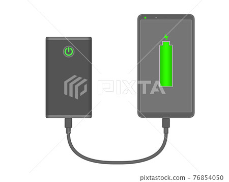 Smartphone charging completed Smartphone charging completed 76854050