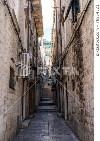 Dubrovnik, Croatia. Picturesque view on the old town, medieval Ragusa 76854521