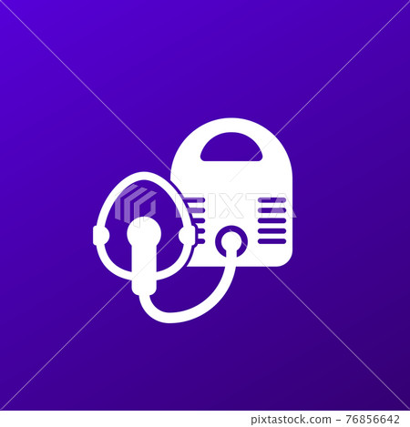 nebulizer or inhaler vector icon 76856642