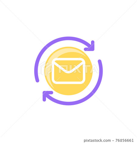 resend mail or email icon on white resend mail or email icon on white 76856661