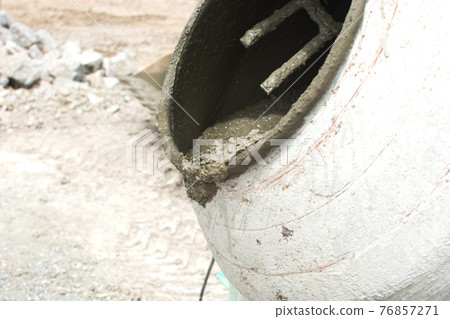 Preparing concrete mix Preparing concrete mix 76857271