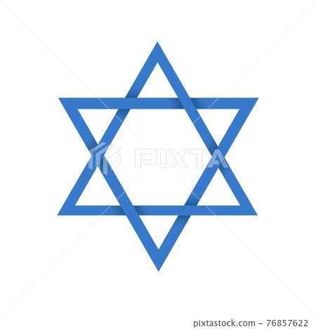 Vector illustration of Blue Magen David (star of David). Isolated on white background Vector illustration of Blue Magen David (star of David). Isolated on white background 76857622