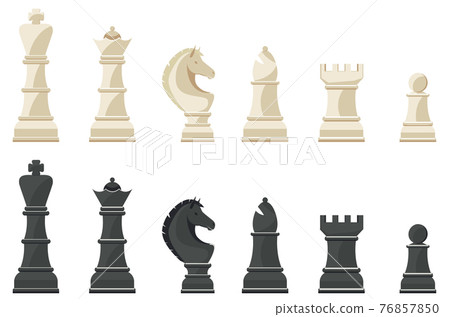 Chess figures design 76857850