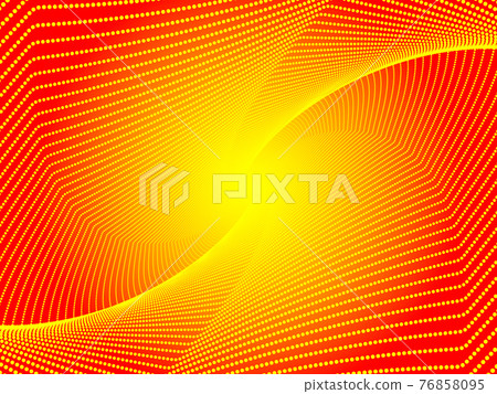 Bright solar flash of light on a beautiful orange background geometric figure from many smooth lines dots moving to the center of the screen Bright solar flash of light on a beautiful orange background geometric figure from many smooth lines dots moving to the center of the screen 76858095