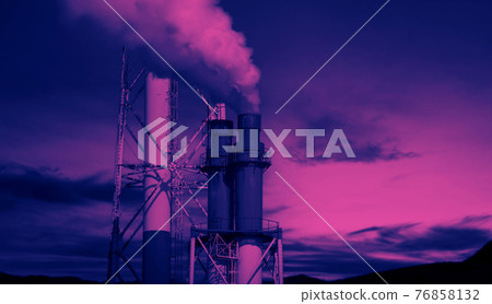 Oil and gas petrochemical industrial. Oil refinery petrochemical plant factory from Osaka chemical industry zone of Japan. Many oil storage tank and pipeline steel. Ecosystem healthy environment. Oil and gas petrochemical industrial. Oil refinery petrochemical plant factory from Osaka chemical industry zone of Japan. Many oil storage tank and pipeline steel. Ecosystem healthy environment. 76858132