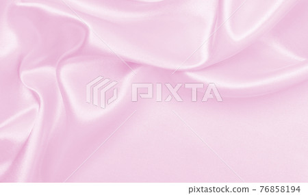Smooth elegant pink silk or satin texture as wedding background. Luxurious background design 76858194