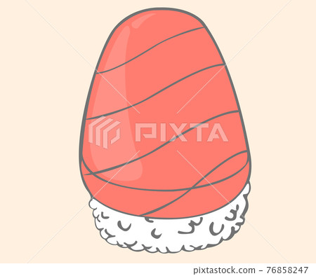 Otoro and maguro sushi. Sea food sushi japanese food style. Vector and illustration Otoro and maguro sushi. Sea food sushi japanese food style. Vector and illustration 76858247