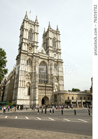 Westminster Abbey and Blue Sky 76859782