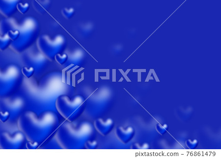 Image of a blue 3D heart springing up from diagonally below left Image of a blue 3D heart springing up from diagonally below left 76861479