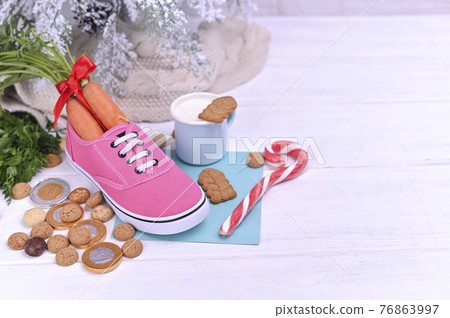 Traditional Dutch holiday for children Sinterklaas. Winter holidays in Europe and the Netherlands 76863997