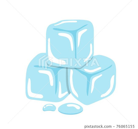Comic cartoon illustration vector of ice cubes, cold transparent frozen melting Comic cartoon illustration vector of ice cubes, cold transparent frozen melting 76865155