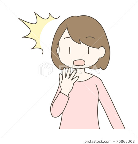 Illustration of a woman Surprise 76865308