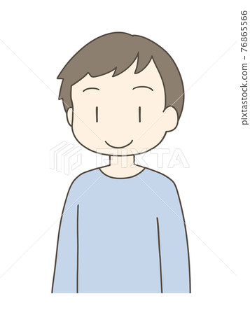 Male illustration smile Male illustration smile 76865566