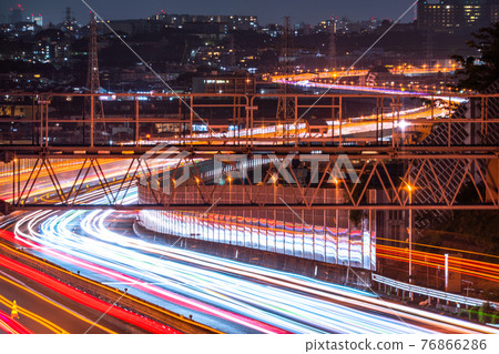 《東京》交通物流形象・東名高速公路《東京IC附近》 《東京》交通物流形象・東名高速公路《東京IC附近》 76866286