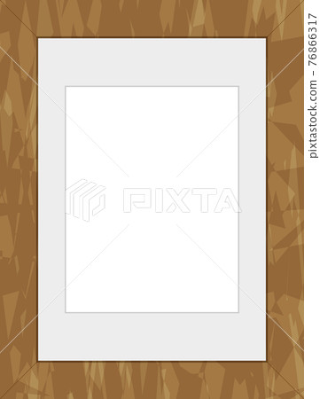 時尚的木製框架的圖像插圖 76866317