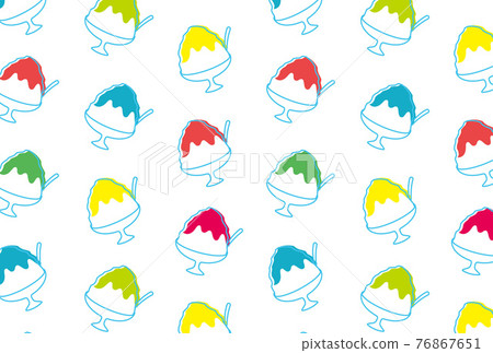Shaved ice seamless pattern Shaved ice seamless pattern 76867651
