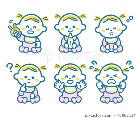 Baby pose set 76868154