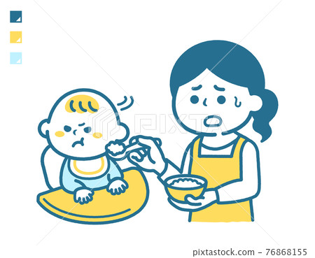 Baby refusing baby food Baby refusing baby food 76868155