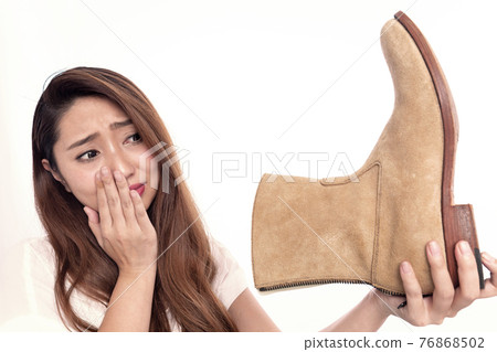 Woman with boots 76868502