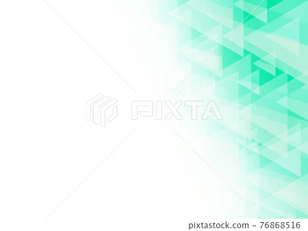 Abstract background with overlapping green triangles no.13 76868516