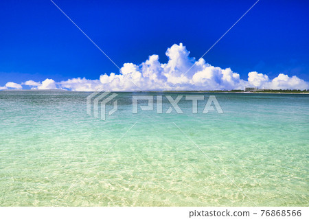 宮島的美麗的珊瑚礁海 宮島的美麗的珊瑚礁海 76868566