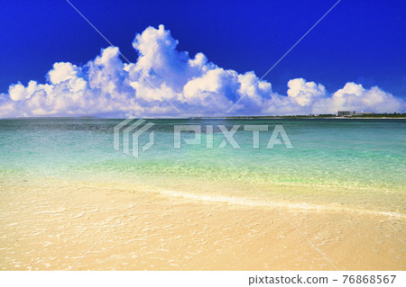 宮島的美麗的珊瑚礁海 宮島的美麗的珊瑚礁海 76868567