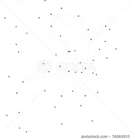 Abstract network dots. Art element. Social network. Line symbol. Low polygon. Digital science technology concept. Abstract background wallpaper 76868935